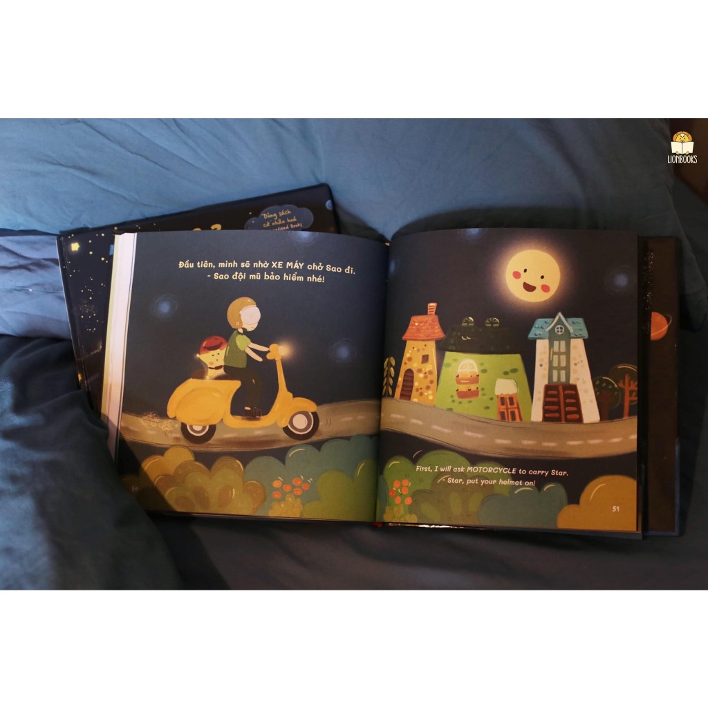 Sách In Tên - 123 Mau Đi Ngủ Thôi - Bìa Cứng