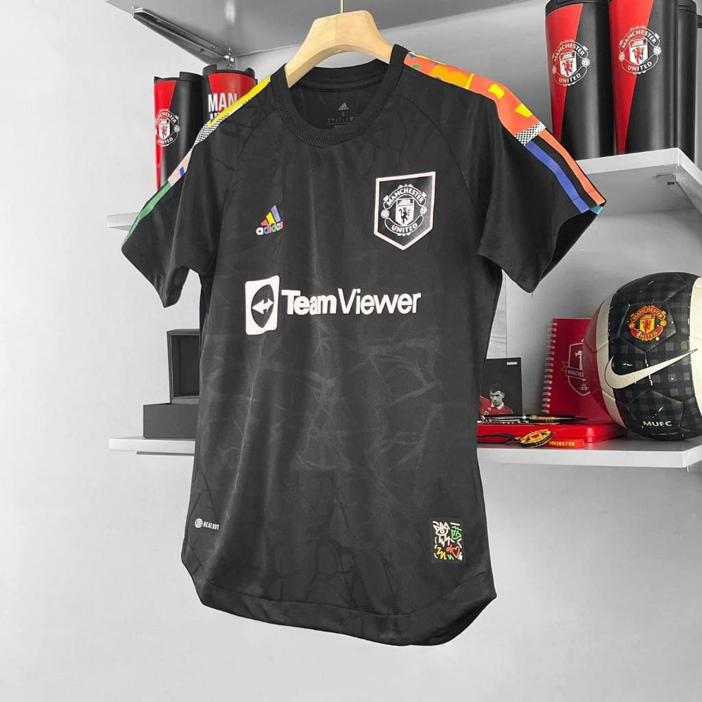 Áo Jersey MU- Đen viền vai mix màu
