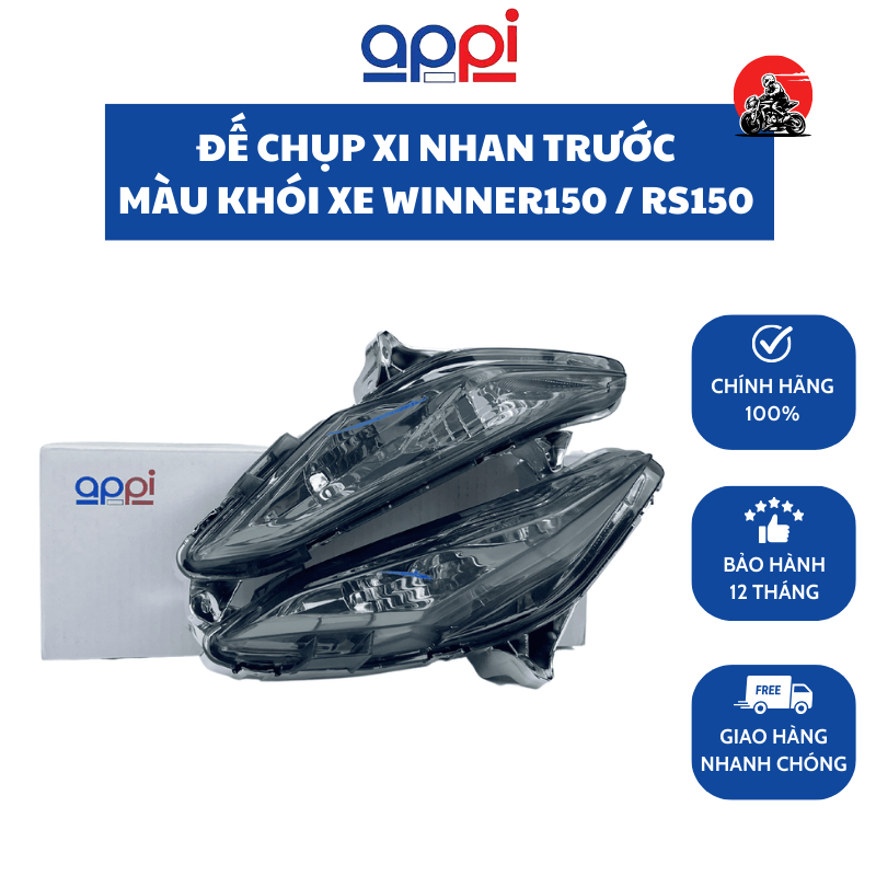 Đế chụp xi nhan Appi cho Honda Winner 150 / RS150 Màu Khói