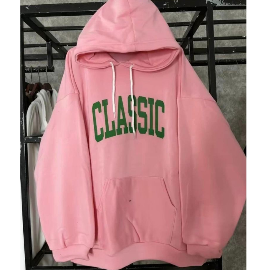 Áo nỉ hoodie nữ form rộng cute hàn quốc in chữ CLASSIC NAVISA  M1124