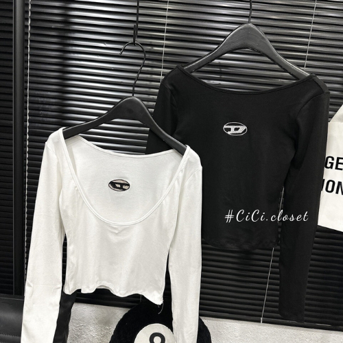 Áo thun nữ dài tay thiết kế hở lưng,Áo thun ôm body dài tay,khoét lưng sexy chất co giãn trẻ trung,cá tính