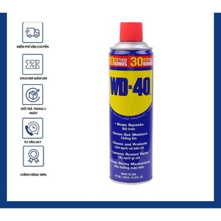 Chai xịt chống rỉ, chống ẩm phá rỉ sét bôi trơn wd-40 412ml 336g