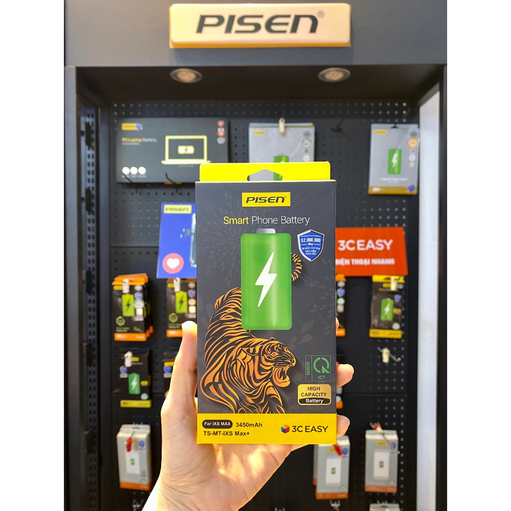 Pin Pisen Dung lượng cao 6/6s/6p/6sp/7/7p/8/8p/X/SE/XR/XSMax - Hàng chính hãng