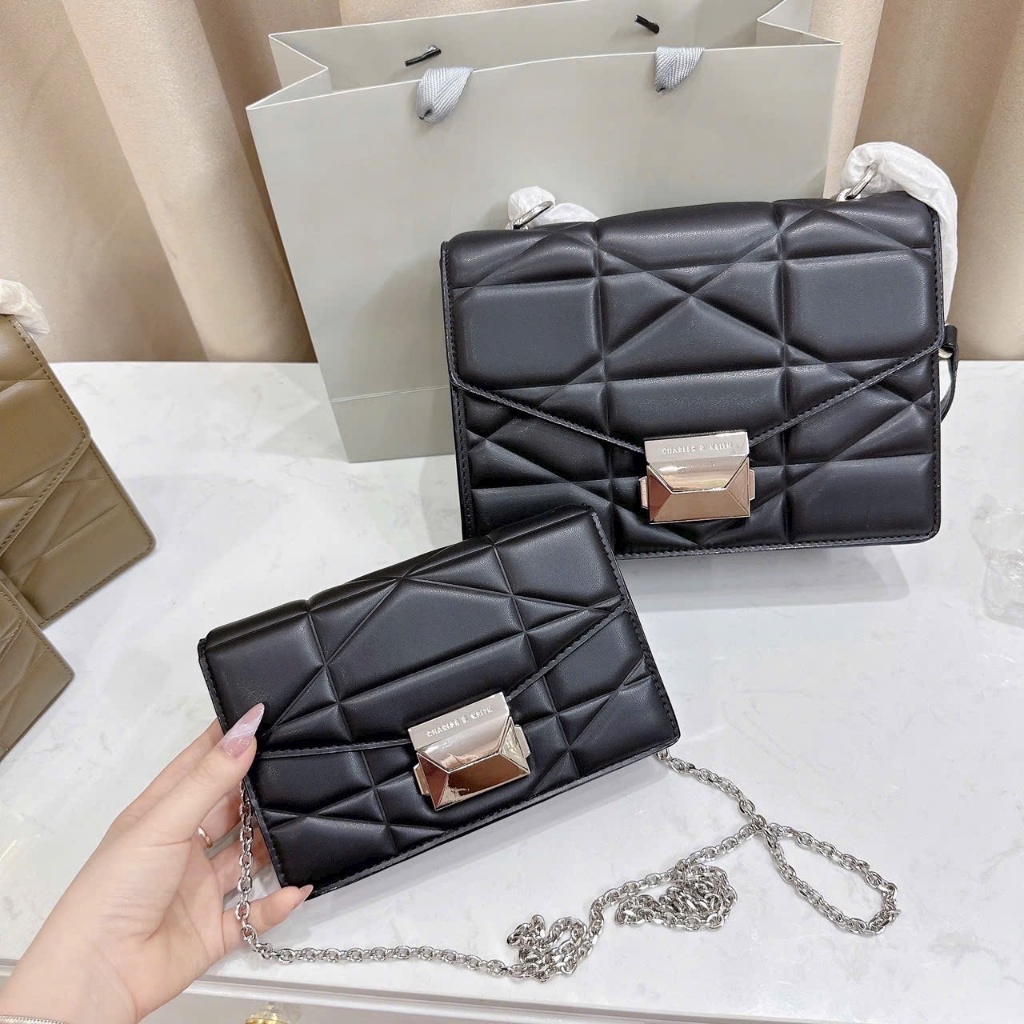 Túi kẹp nách + túi đeo chéo nữ size 19cm CK2-70770615 và size 24cm CK2-80782204 đủ màu