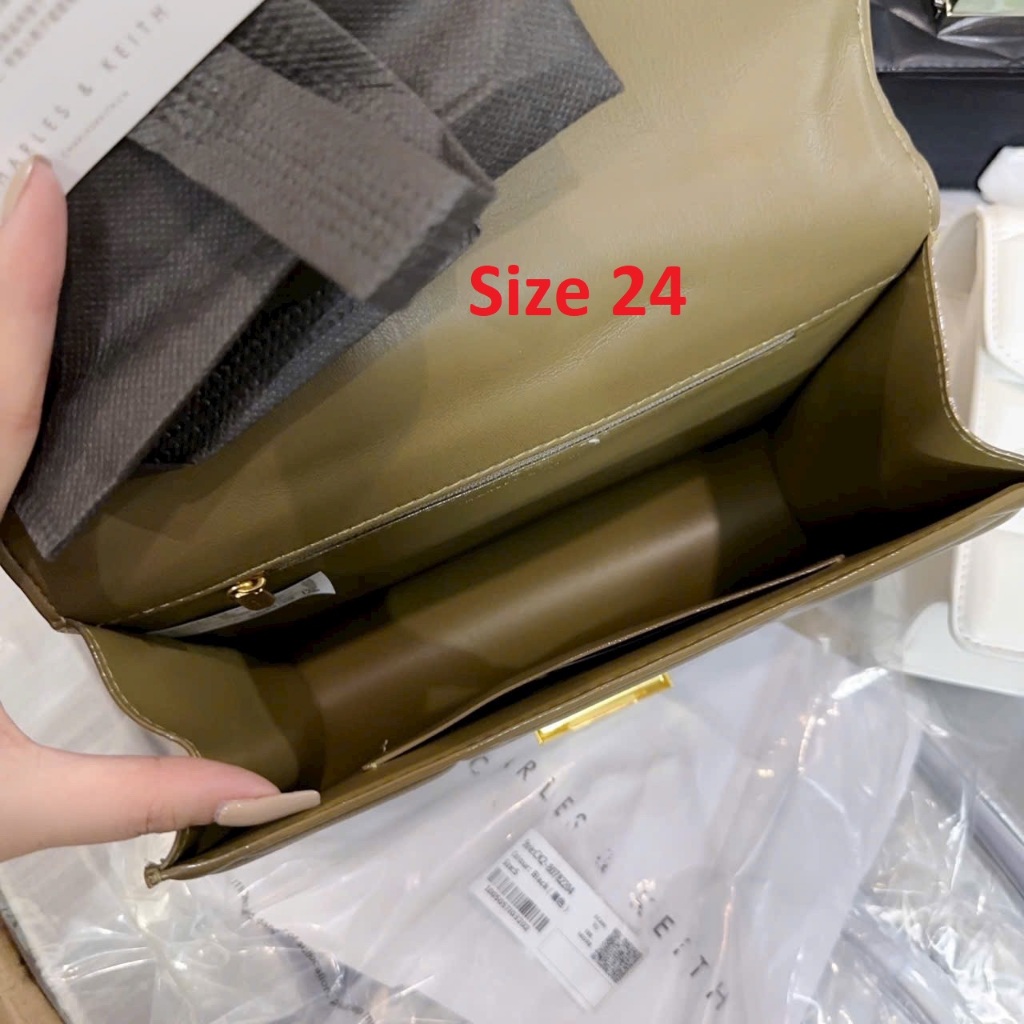 Túi kẹp nách + túi đeo chéo nữ size 19cm CK2-70770615 và size 24cm CK2-80782204 đủ màu