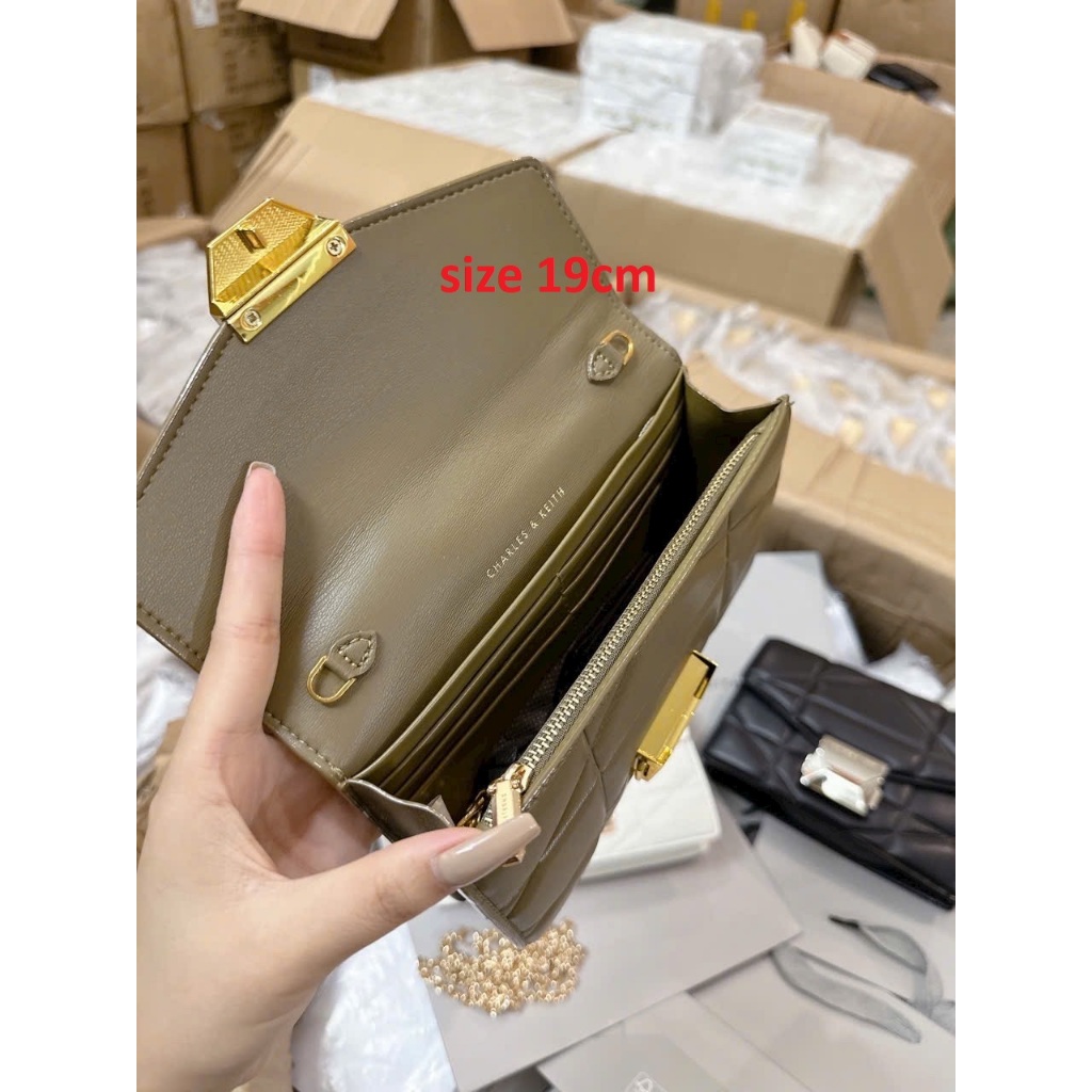 Túi kẹp nách + túi đeo chéo nữ size 19cm CK2-70770615 và size 24cm CK2-80782204 đủ màu