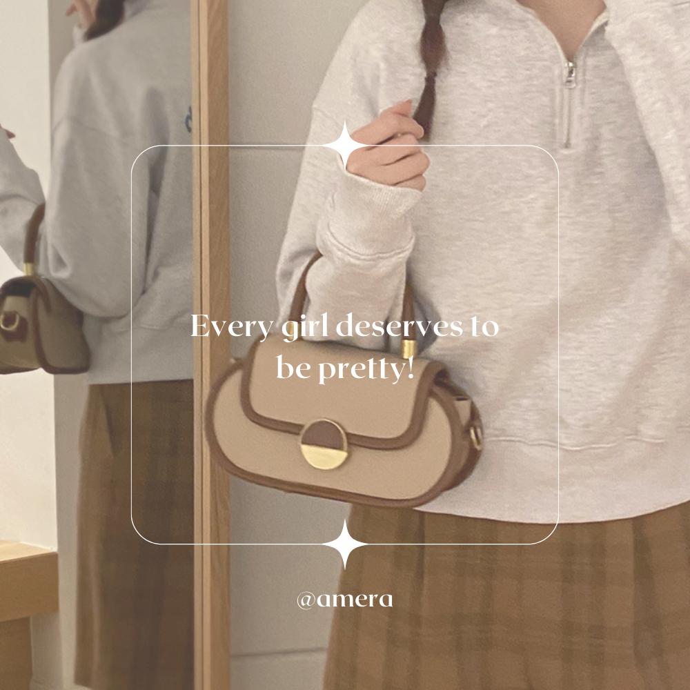 Túi retro thời trang yên ngựa Amera Túi đeo vai đa năng