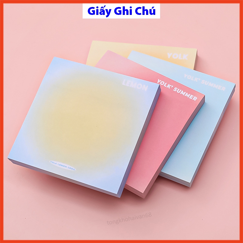 Giấy no te 50 tờ giấy ghi chú dễ thương ,giấy ghi chú văn phòng phẩm phong cách cá tính dễ lựa chọn