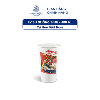 [GIÁ ƯU ĐÃI] Ly Sứ Dưỡng Sinh Minh Long 480ml - Tự Hào Việt Nam