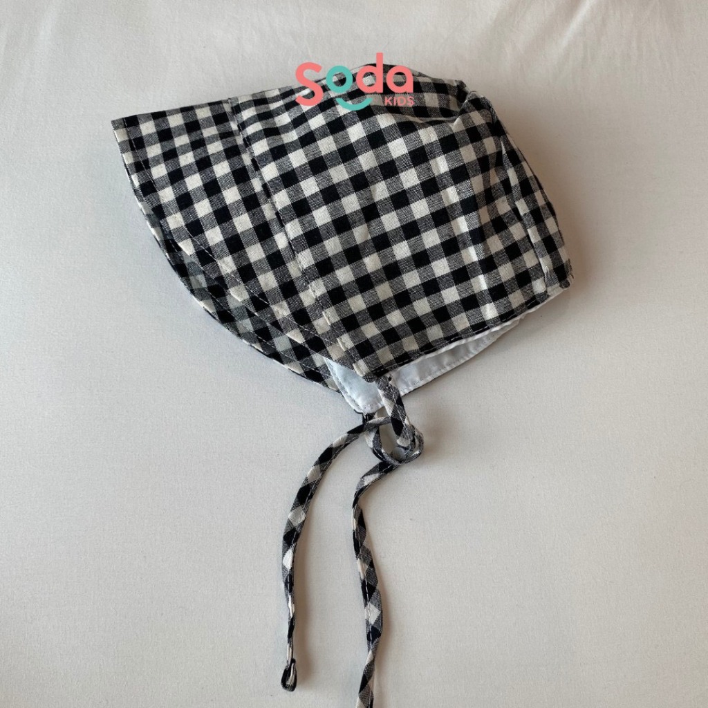 Mũ bèo caro chấm bi cotton cho bé (Ảnh thật)