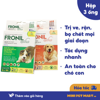 VEMEDIM FRONIL EXTRA Ống Nhỏ Giọt Ngoài Da Loại Bỏ Ve, Bọ Chét Mọi Giai Đoạn, Tác Dụng Đến 3 Tháng - Mini Pet Mart