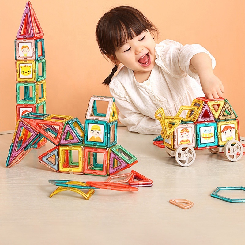 Đồ chơi xây dựng từ tính xếp hình nam châm Magnetic Blocks KUB đồ chơi giáo dục khối xây dựng từ tính cho trẻ em