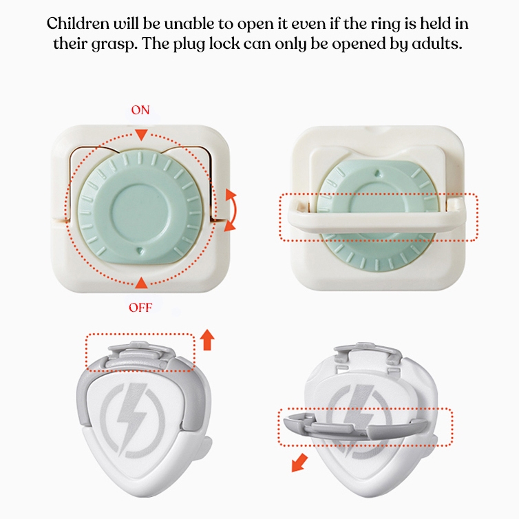 Miếng bảo vệ ổ cắm điện KUB chống cháy chống chạm điện cho bé nút chặn an toàn cho bé bọc lỗ cắm điện ổ cắm phích cắm