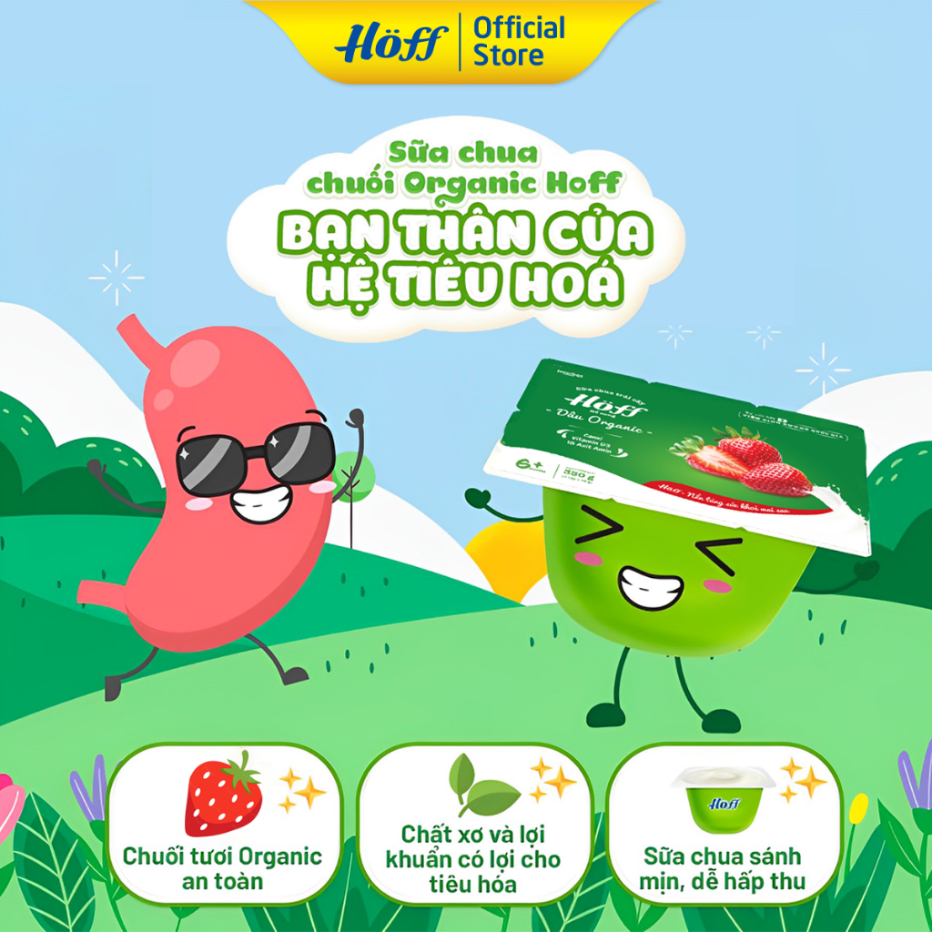 Sữa Chua Dâu Organic Hoff