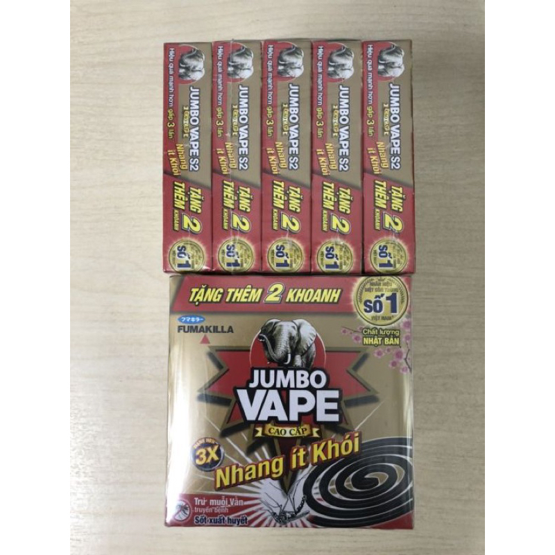 Combo 5 hộp nhang ít khói Jumbo Vape