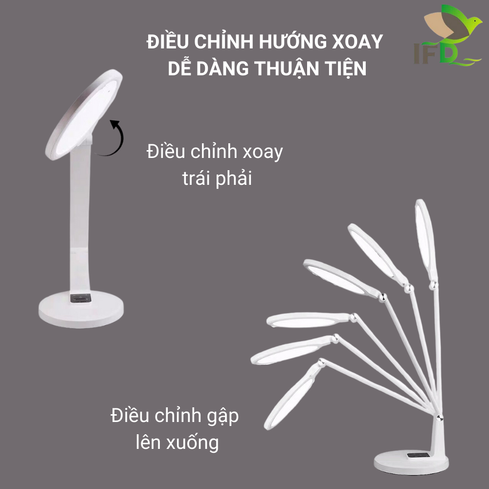 Đèn Bàn Học AIFANDA Chông Cận, Sạc Không Dây, Công Suất 15W- Dùng Học Tập, Làm Việc| HÀNG CHÍNH HÃNG BAO HÀNH 12 THÁNG