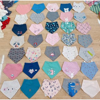Yếm tam giác, khăn tam giác cotton mềm mại giữ ấm cổ nhiều mẫu xinh cho bé trai bé gái từ  0 -3 Tuổi