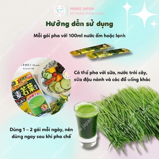 1 GÓI LẺ - Bột lúa mạch non Grass Barley Nhật Bản (Gói tách lẻ)