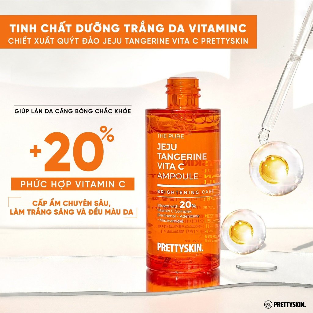 Tinh Chất Pretty Skin The Pure Jeju Tangerine Vitamin C 52ml