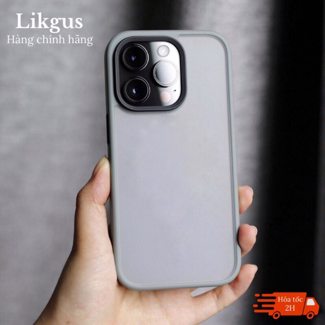 Ốp lưng chống sốc iPhone 15 Pro 15 Pro Max 14 14 Plus 14 Pro 14 Pro Max 13 Pro 13 Pro Max, nhám mờ chống vân tay Likgus