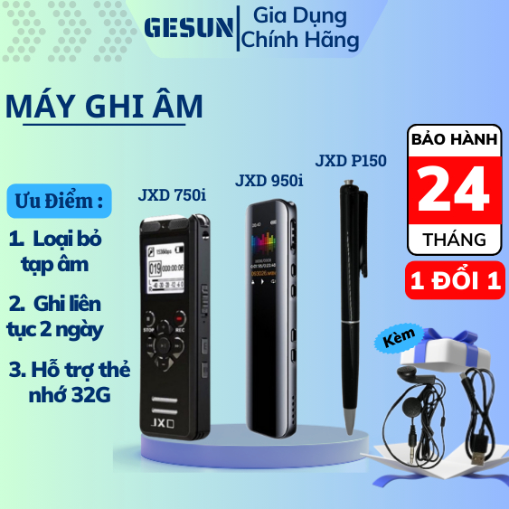 Máy ghi âm ,bút ghi âm JXD750i Chính Hãng máy ghi âm trực tiếp 48 giờ liên tục ,máy ghi âm giọng nói ,loại bỏ tạp âm