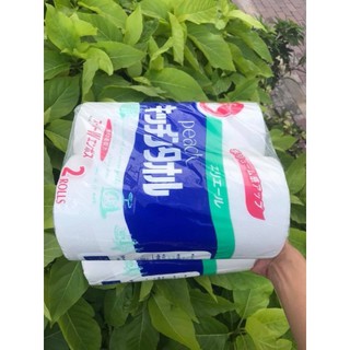 Khăn lau bếp đa năng bằng giấy sét 2 cuộn 50 tờ Peach hàng nội địa Nhật Bản