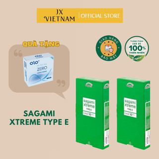 [CHÍNH HÃNG 100%] Bao Cao Su SAGAMI XTREME TYPE E GREEN [CHÍNH HÃNG 100%] Siêu mỏng,Gân-Gai-Toàn thân ôm sát