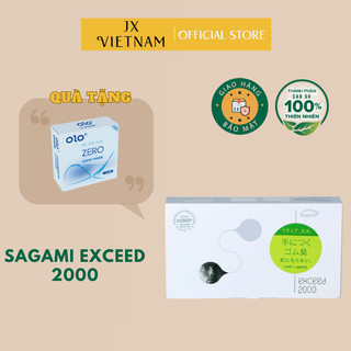 Bao cao su siêu mỏng SAGAMI EXCEED 2000 [CHÍNH HÃNG 100%] chỉ 0.03 mm siêu siêu mỏng, Nhật Bản, tàng hình