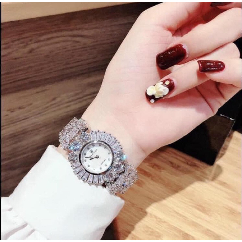 Đồng hồ Nữ Royal Crown 5396 ,6525, mặt tròn dây đính đá chính hãng