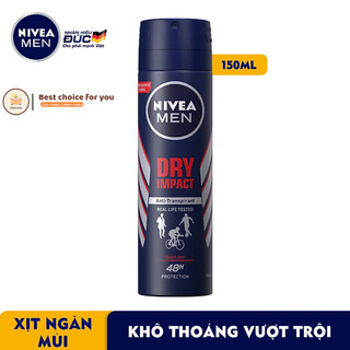 Xịt ngăn mùi nam nivea men cool kick cool fresh mát lạnh khô thoáng 150ml