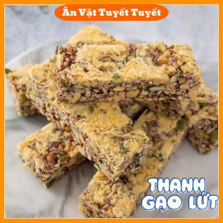 Bánh gạo lứt mix hạt, thanh gạo lứt chà bông ăn kiêng, giảm cân 300g