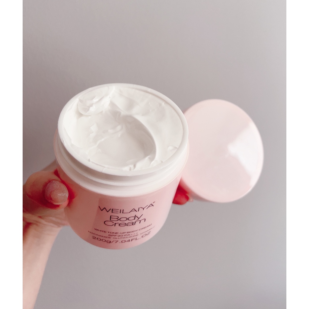 Kem dưỡng trắng da body hương hoa trà Weilaiya 200gram
