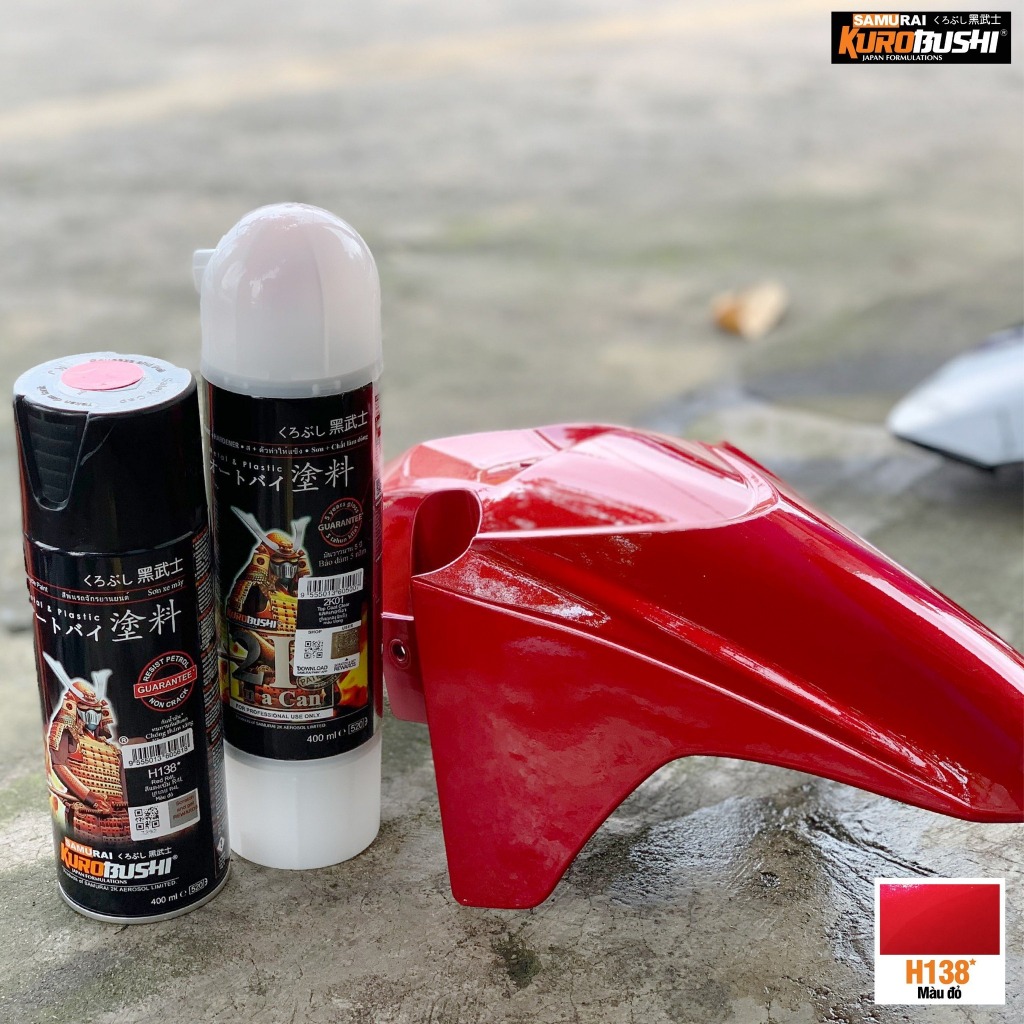 Sơn Samurai màu đỏ đô H138- Huzen Việt Nam