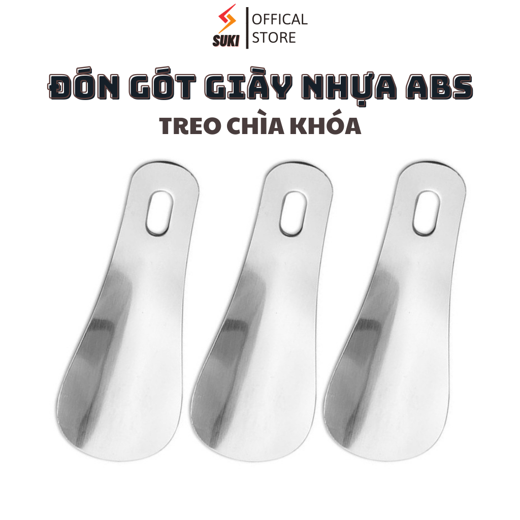 Đón gót giày inox thép bóng không gỉ treo chìa khóa tiện dụng