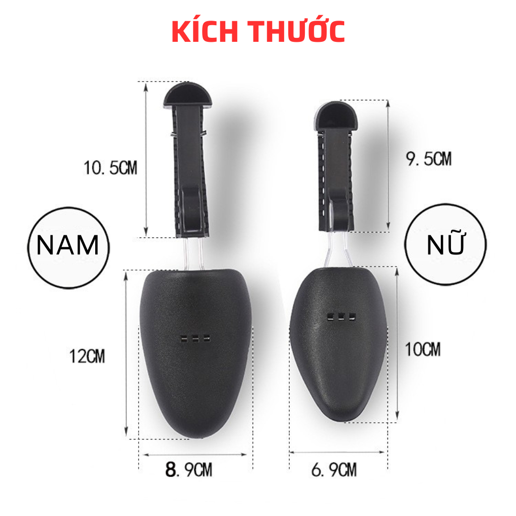 Cây giữ form giày shoe tree nhựa tùy chỉnh size màu trắng