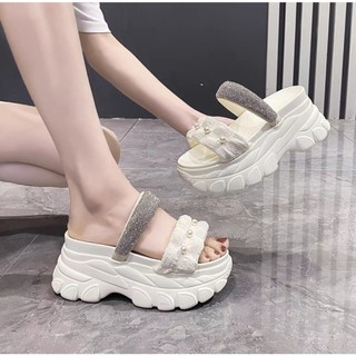 Dép bm 1 dây đá phối ngọc hàng cao cấp