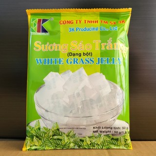 Rc3k - gói trắng 50g - bột sương sáo trắng / white grass jelly powder