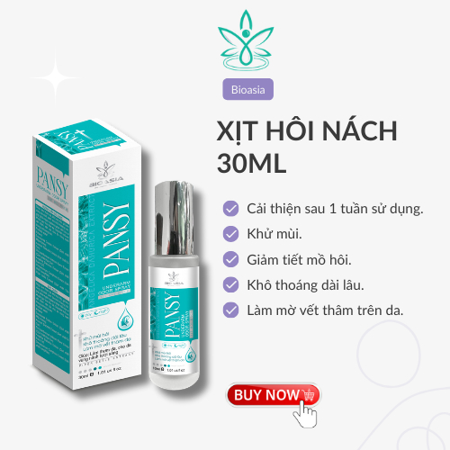 Xịt Khử Mùi Hôi Nách BIOASIA, Ngăn Ngừa Mồ Hôi, Làm Sáng Da, Mờ Thâm, Lưu Hương 24h, Hàng Chính Hãng 30ml