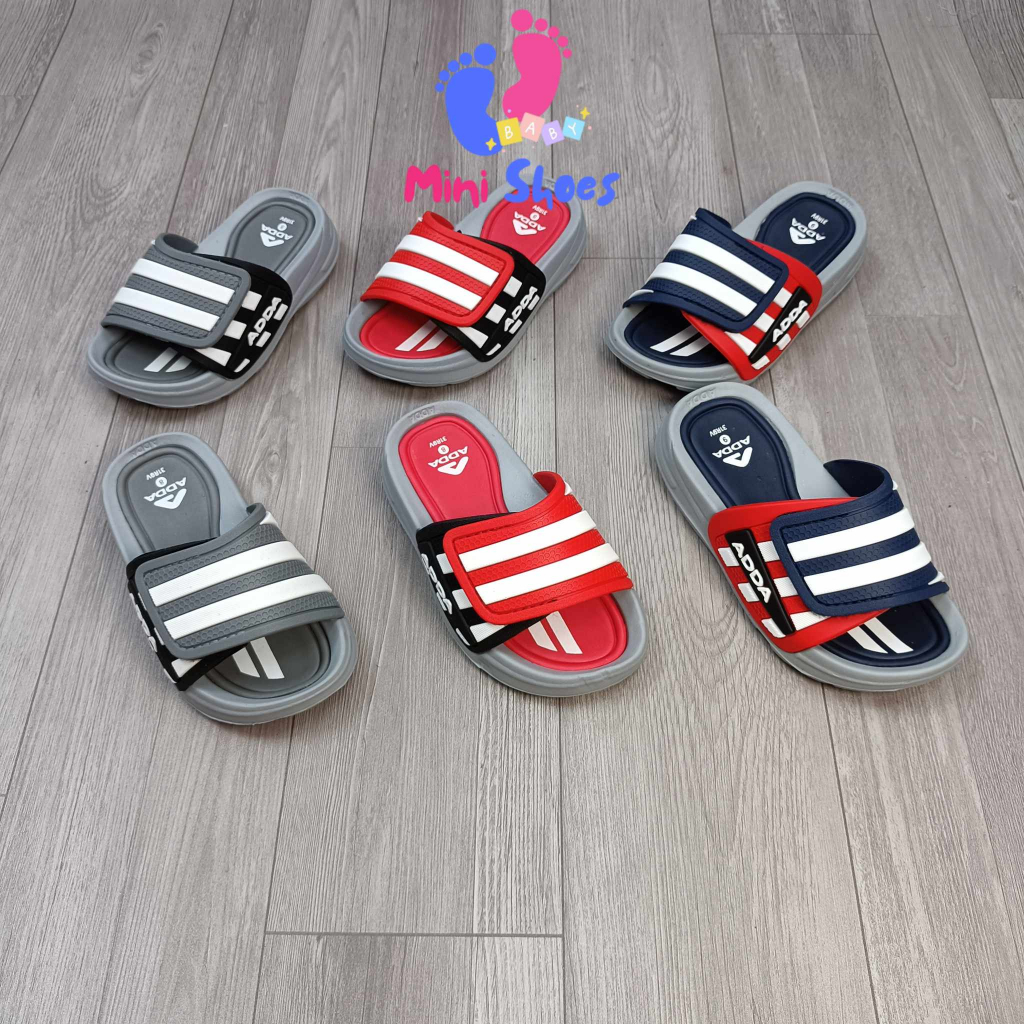 Dép thái lan bé trai, dép adda bé trai  họa tiết kẻ mới 31R9V đi Chống Trơn nhẹ năm 2023