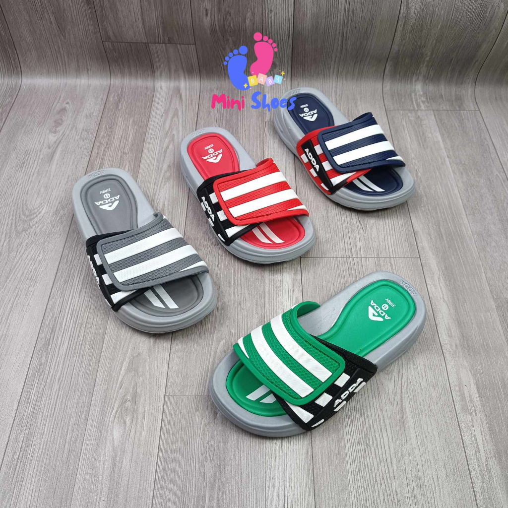 Dép thái lan bé trai, dép adda bé trai  họa tiết kẻ mới 31R9V đi Chống Trơn nhẹ năm 2023