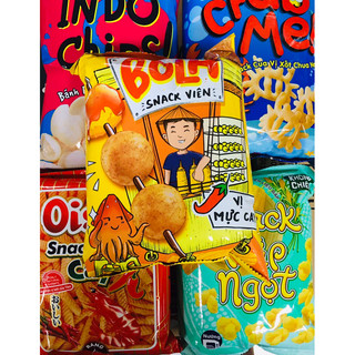 Bim bim oishi gói 32g - nhiều vị hot / cay / bắp / mực indo / cua sốt / mực viên