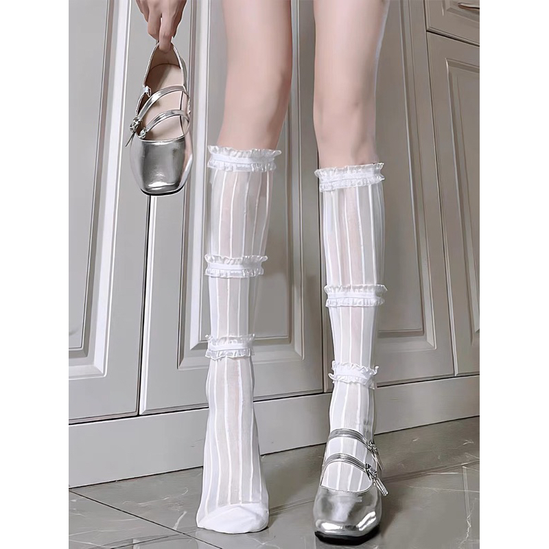 Giày Lolita mũi vuông kiểu dáng Bale Retro đế cao 5cm chất da PU cao cấp phù hợp đi chơi đi học