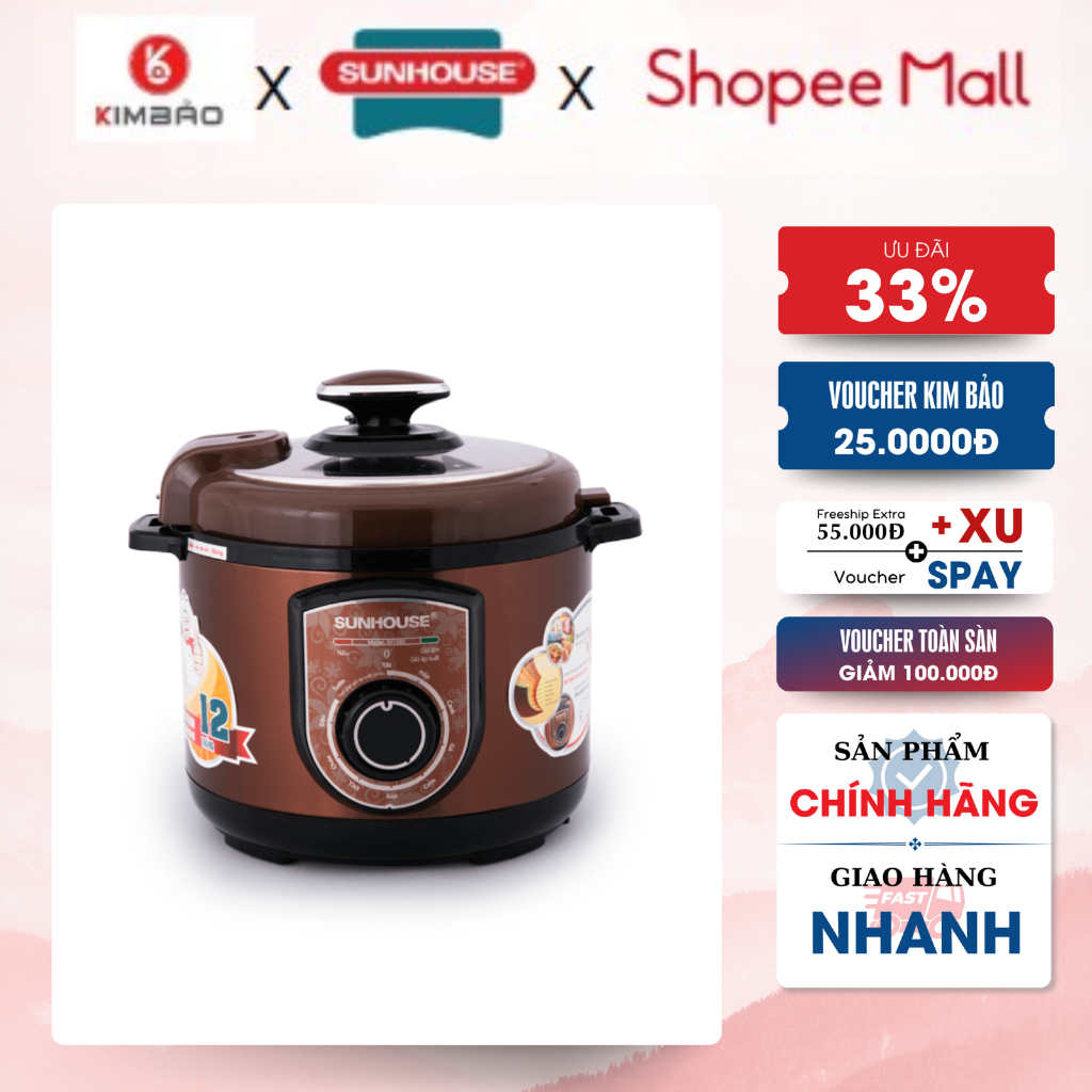Nồi áp suất điện đa năng SUNHOUSE SH1550