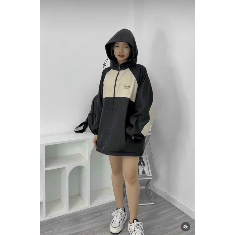 Áo khoác dù Camping What form rộng 2 lớp