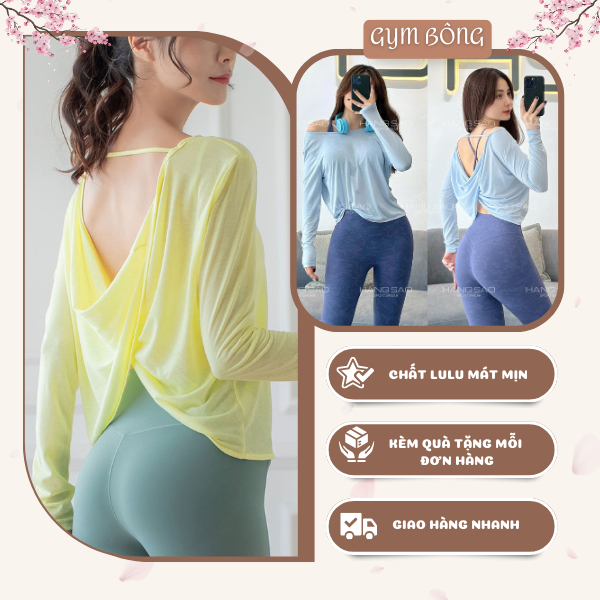 Áo Khoác Ngoài Mỏng Nhẹ Tank Top Tập Yoga, Erobic, Gym Mỏng Nhẹ Có Dây Ngang Lưng Tạo Điểm Nhấn Nhiêu Màu