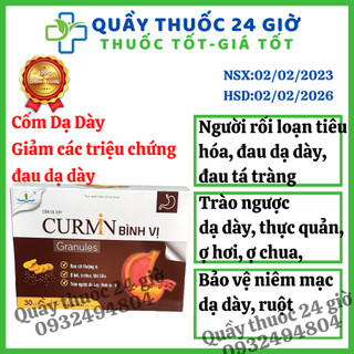Chính hãng cốm dạ dày curmin bình vị hộp 30 gói