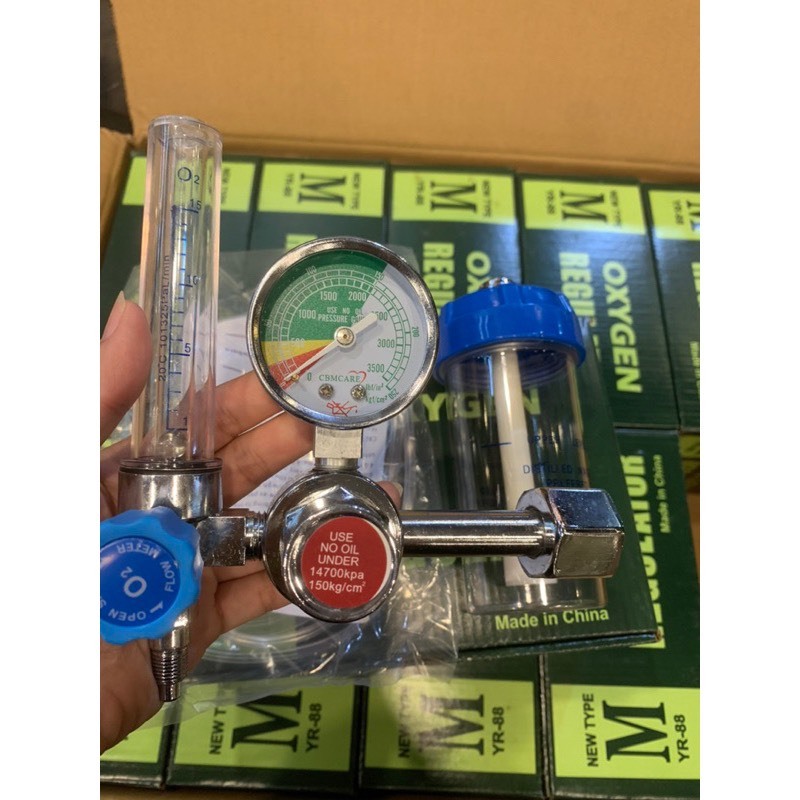 Đồng hồ oxy y tế đo áp suất bình khí Regulator YR-88  - Hàng đẹp