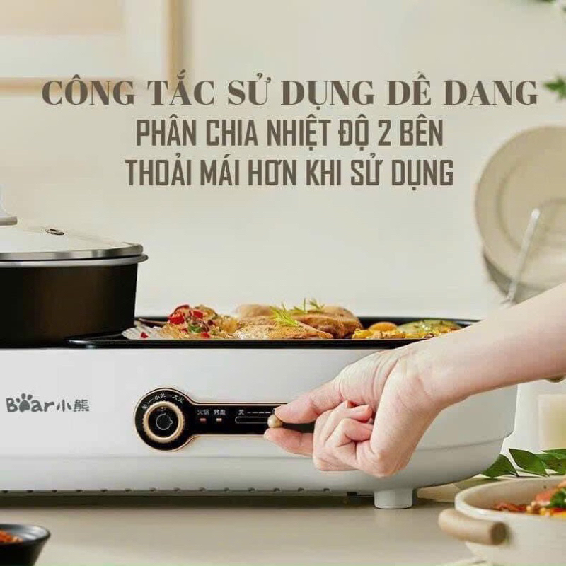 Bếp lẩu nướng Bear C15L1 2in1 cao cấp
