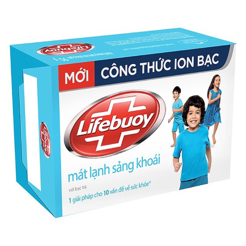 Xà Bông Cục Lifebuoy 90g Sạch Khuẩn Thơm Mát cho cả Gia Đình