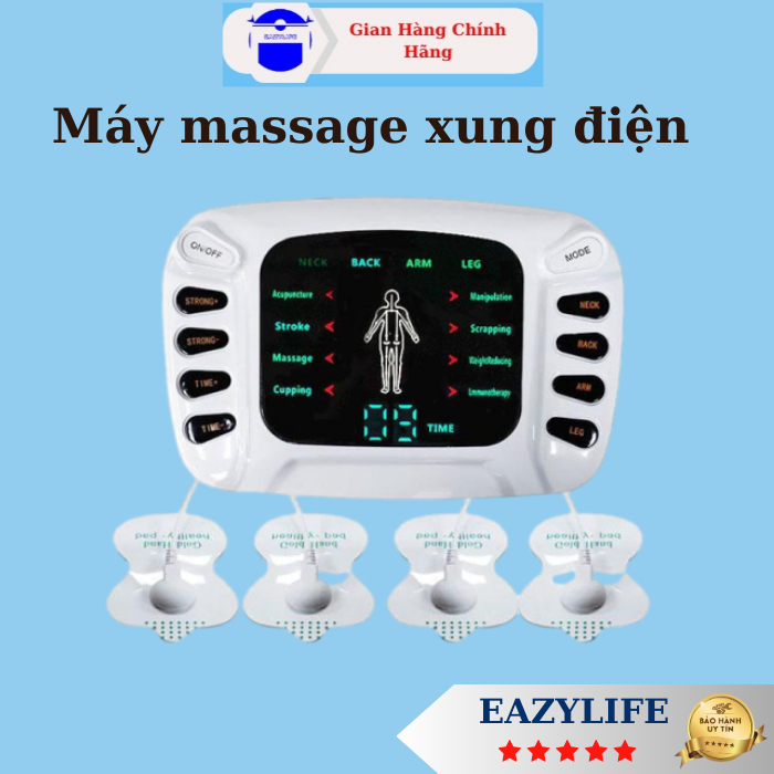 Máy Massage xung điện Eazylife, trị liệu, hỗ trợ giảm đau mỏi toàn thân
